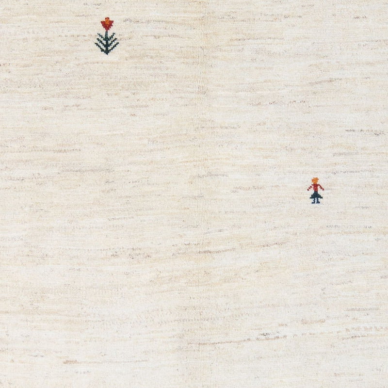 Dywan Gabbeh - perski - 207 x 155 cm - srebrny