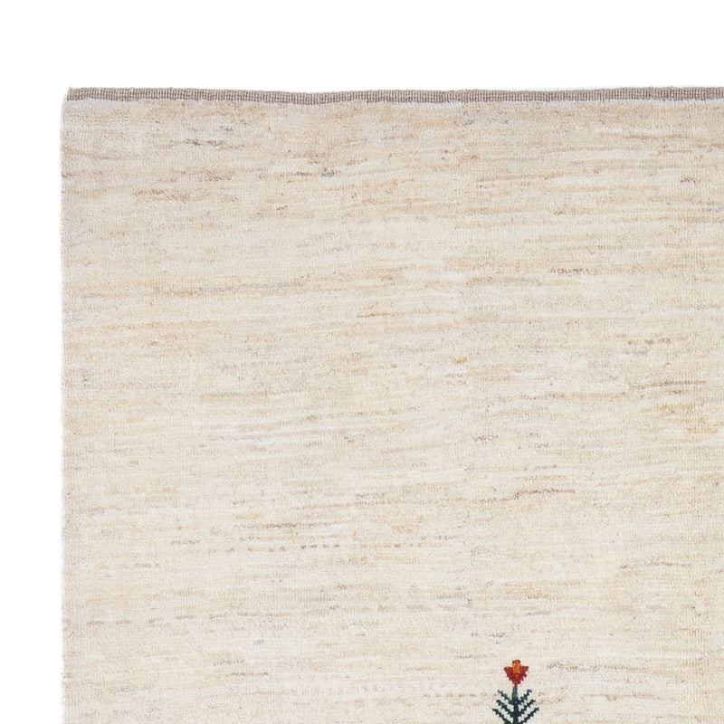 Dywan Gabbeh - perski - 207 x 155 cm - srebrny