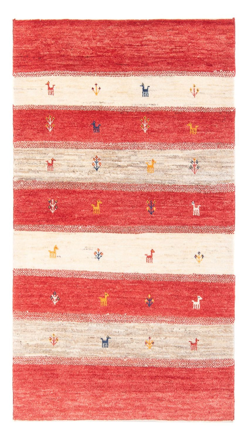 Dywan Gabbeh - perski - 143 x 80 cm - wielokolorowy