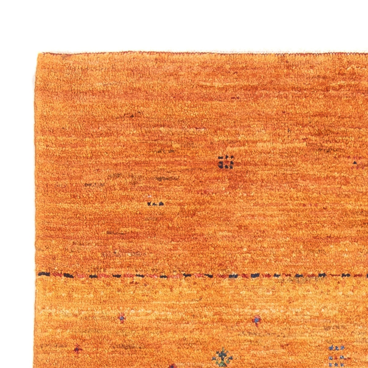 Dywan Gabbeh - perski - 142 x 98 cm - pomarańczowy