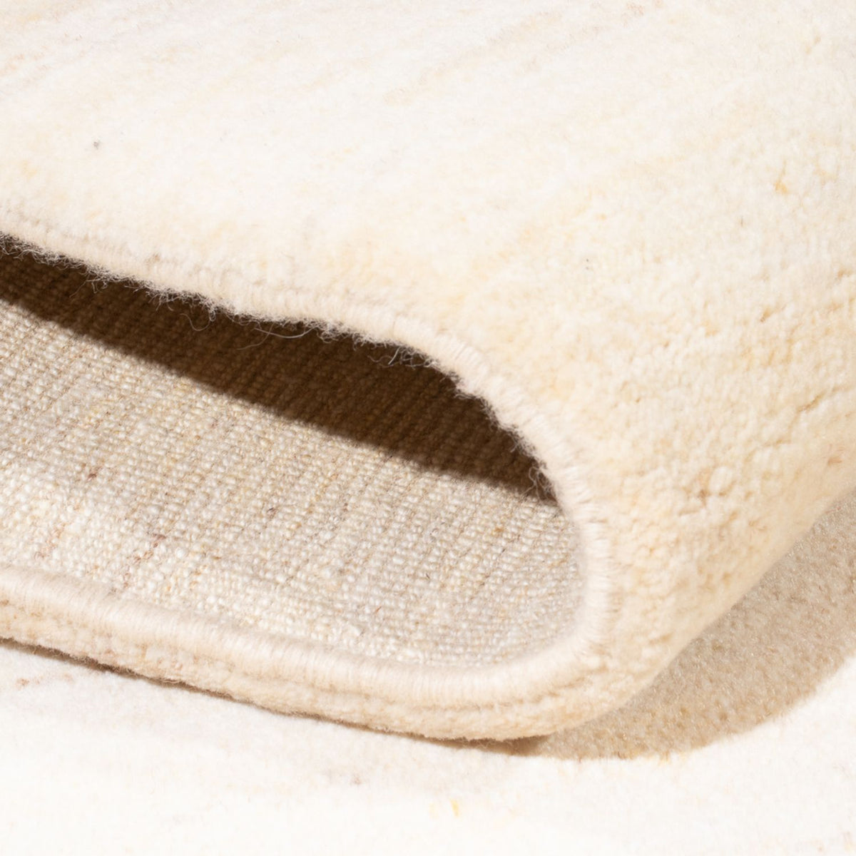 Dywan Gabbeh - perski - 187 x 151 cm - srebrny