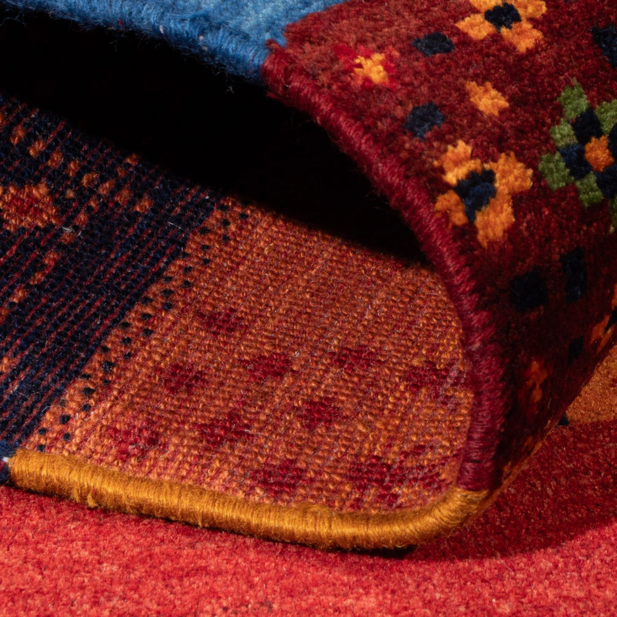 Dywan Gabbeh - perski - 192 x 134 cm - wielokolorowy