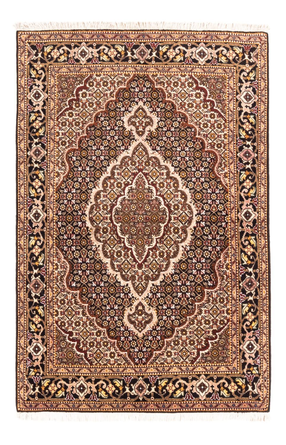 Dywan perski - Tabriz - Królewski - 144 x 101 cm - ciemnoniebieski