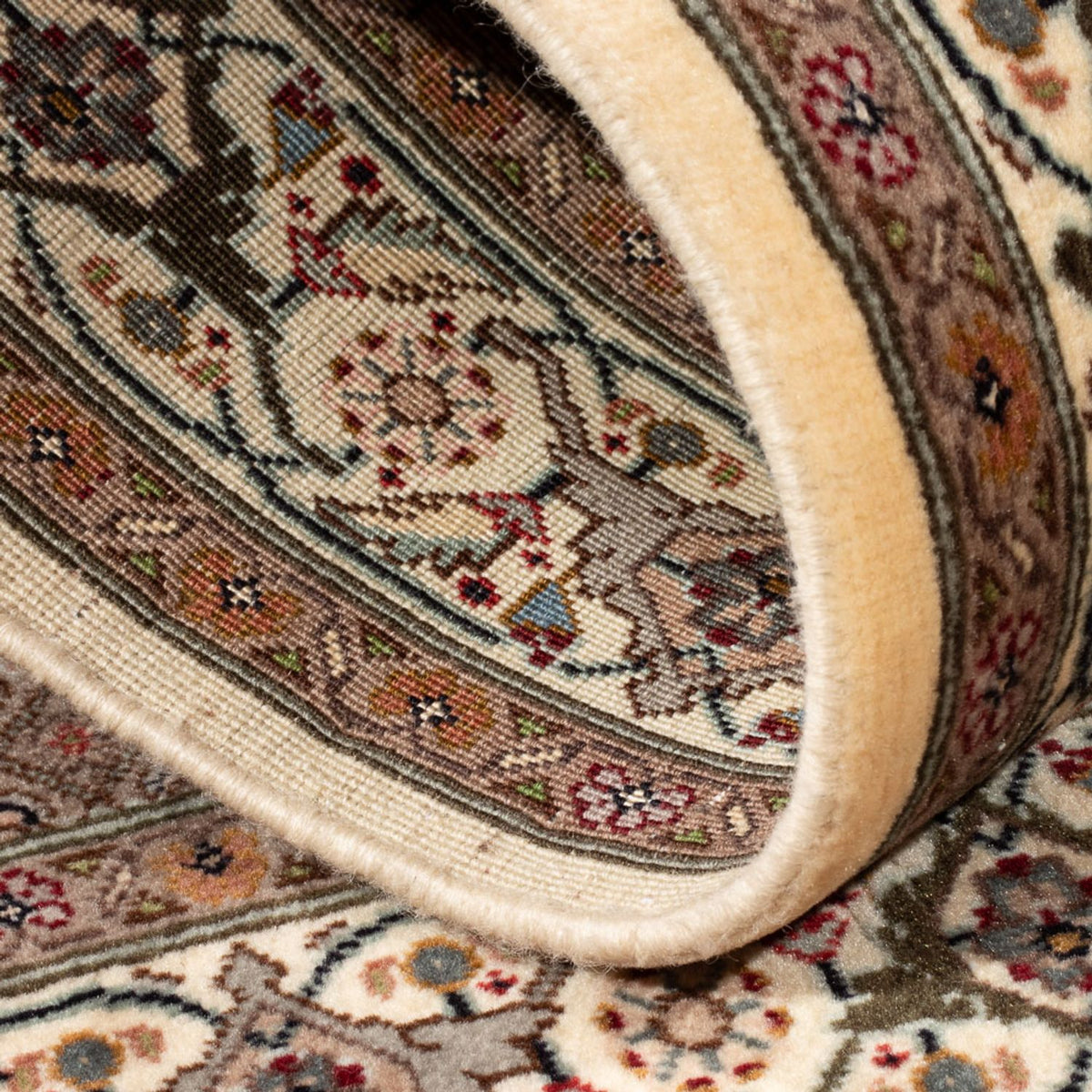 Dywan perski - Tabriz - Królewski - 121 x 77 cm - beżowy