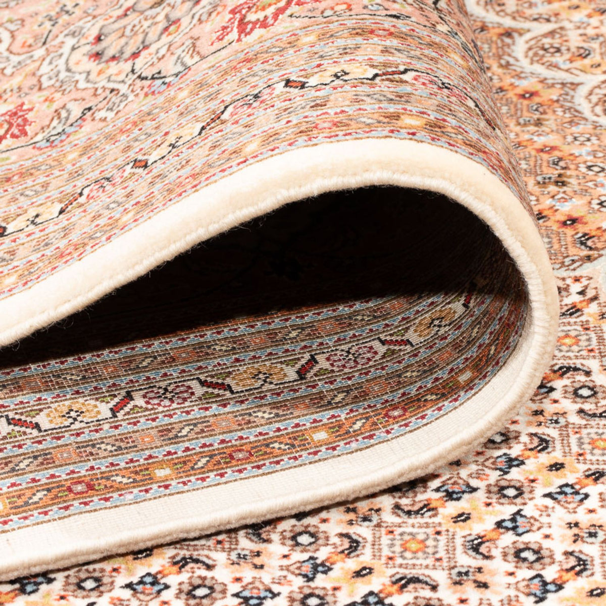 Dywan perski - Tabriz - 349 x 254 cm - jasnobrązowy