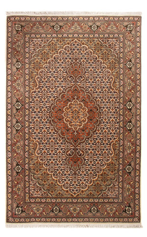 Dywan perski - Tabriz - Królewski - 132 x 80 cm - kremowy