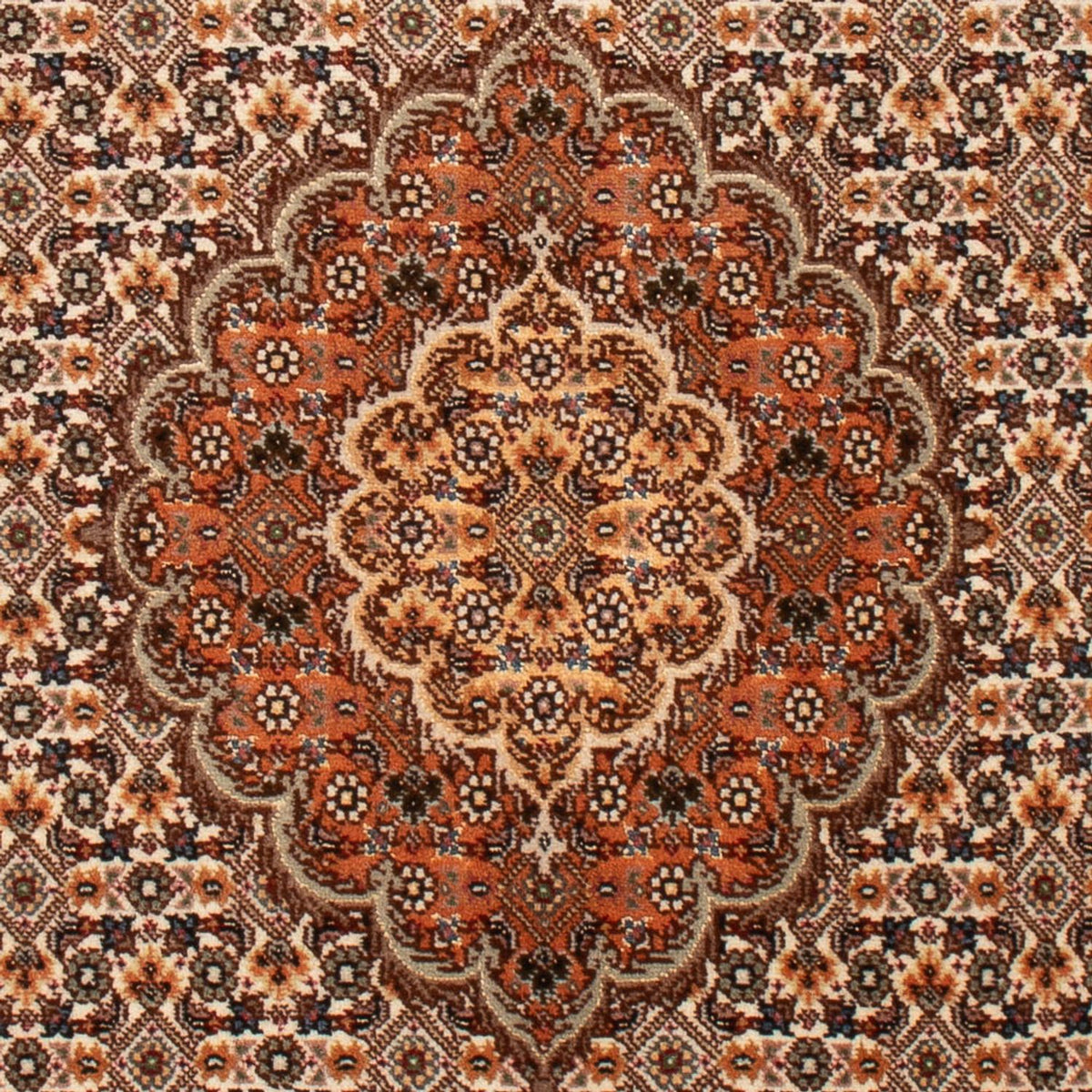 Dywan perski - Tabriz - Królewski - 132 x 80 cm - kremowy