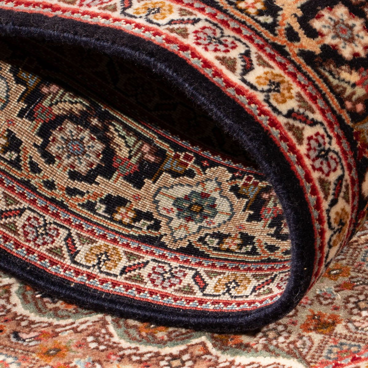 Dywan perski - Tabriz - Królewski - 122 x 84 cm - ciemnoniebieski