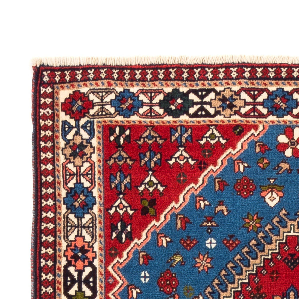 Biegacz Perski dywan - Nomadyczny - 197 x 82 cm - jasnoniebieski