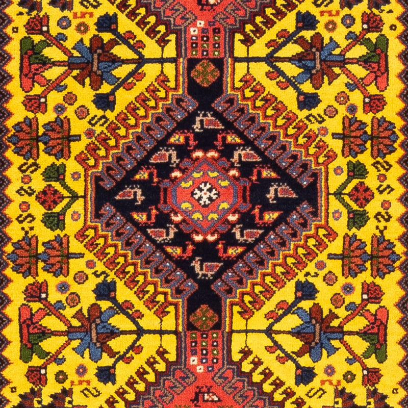 Biegacz Perski dywan - Nomadyczny - 202 x 78 cm - żółty