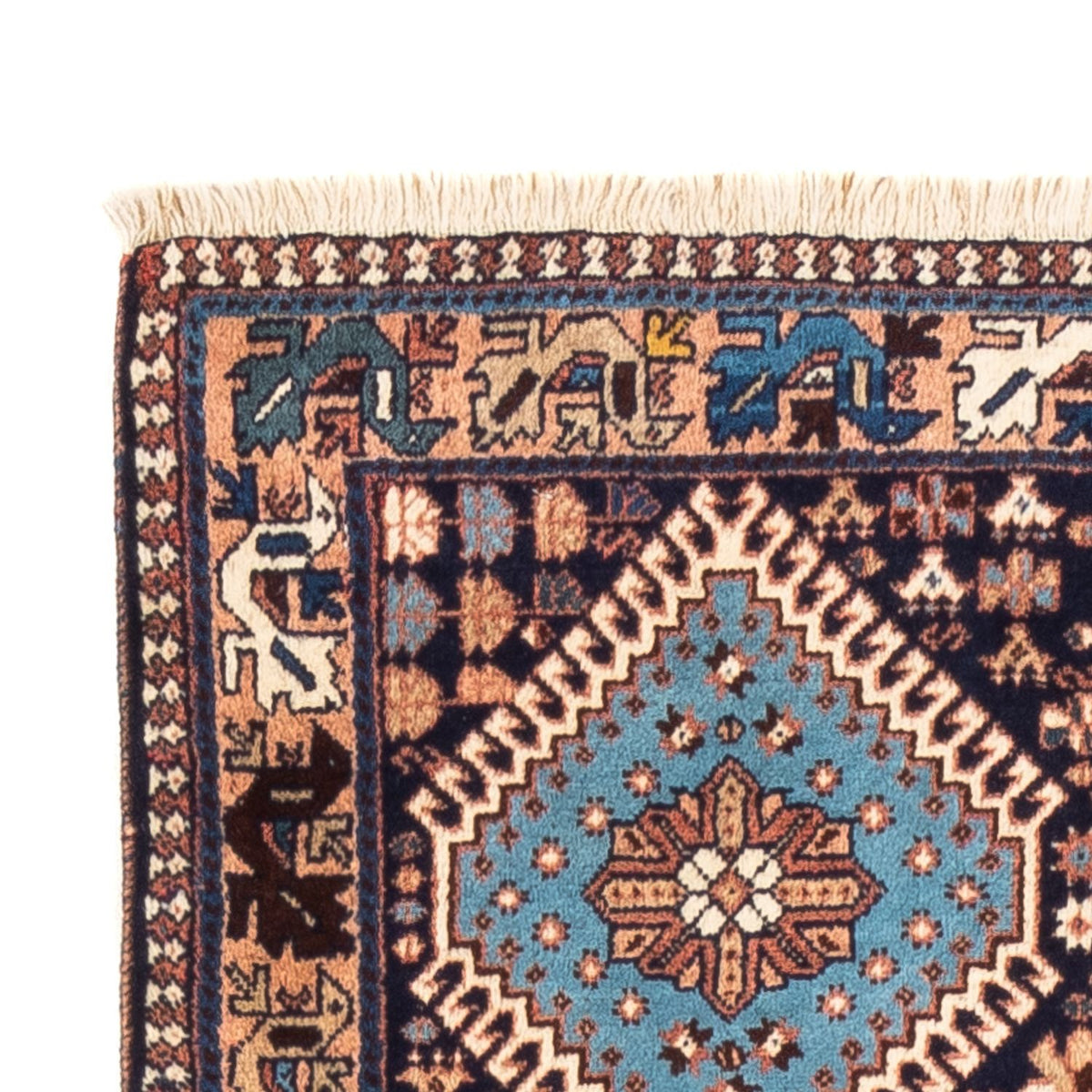 Biegacz Perski dywan - Nomadyczny - 185 x 80 cm - ciemnoniebieski