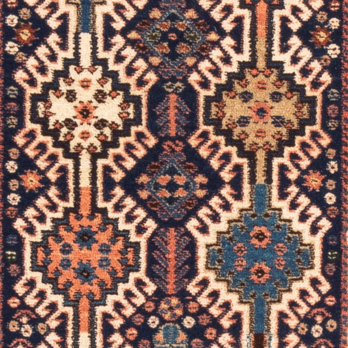 Biegacz Perski dywan - Nomadyczny - 140 x 50 cm - ciemnoniebieski