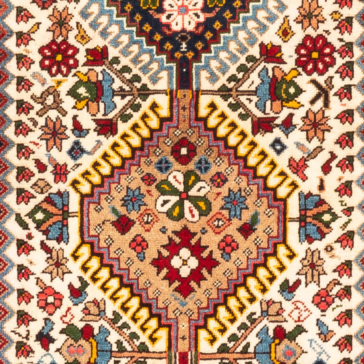 Biegacz Perski dywan - Nomadyczny - 188 x 82 cm - kremowy