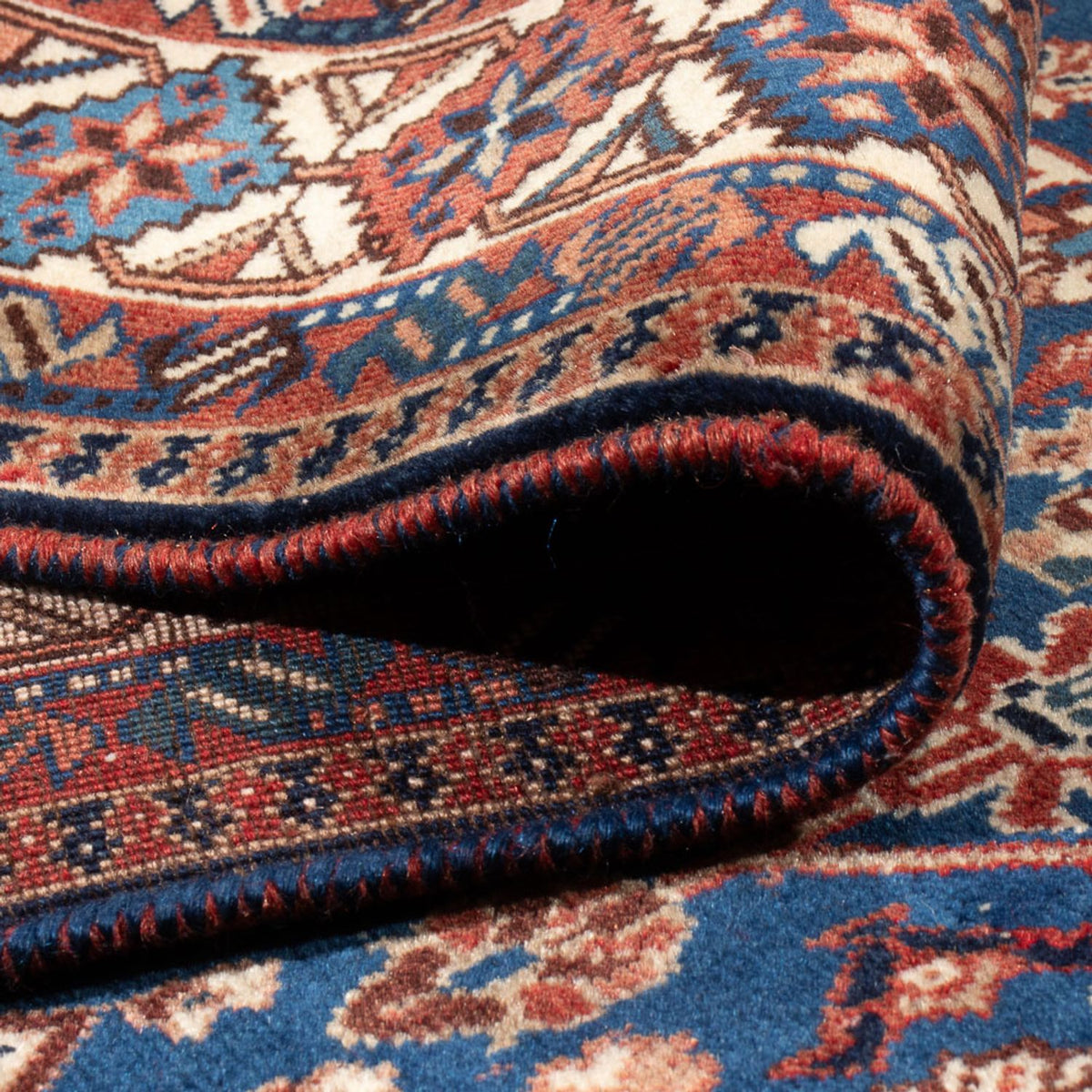 Perski dywan - Nomadyczny - 352 x 245 cm - ciemnoniebieski