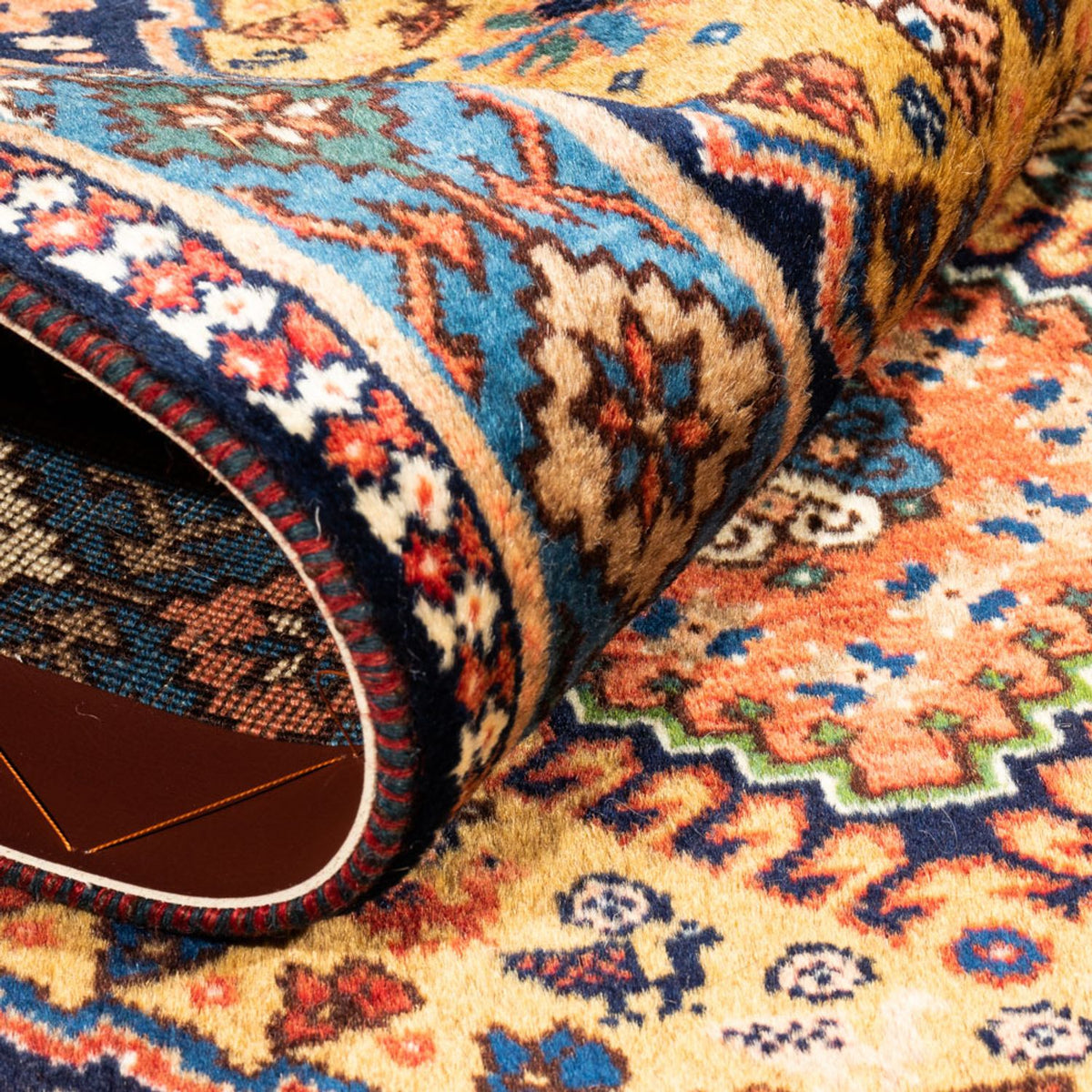 Perski dywan - Nomadyczny - 130 x 80 cm - żółty