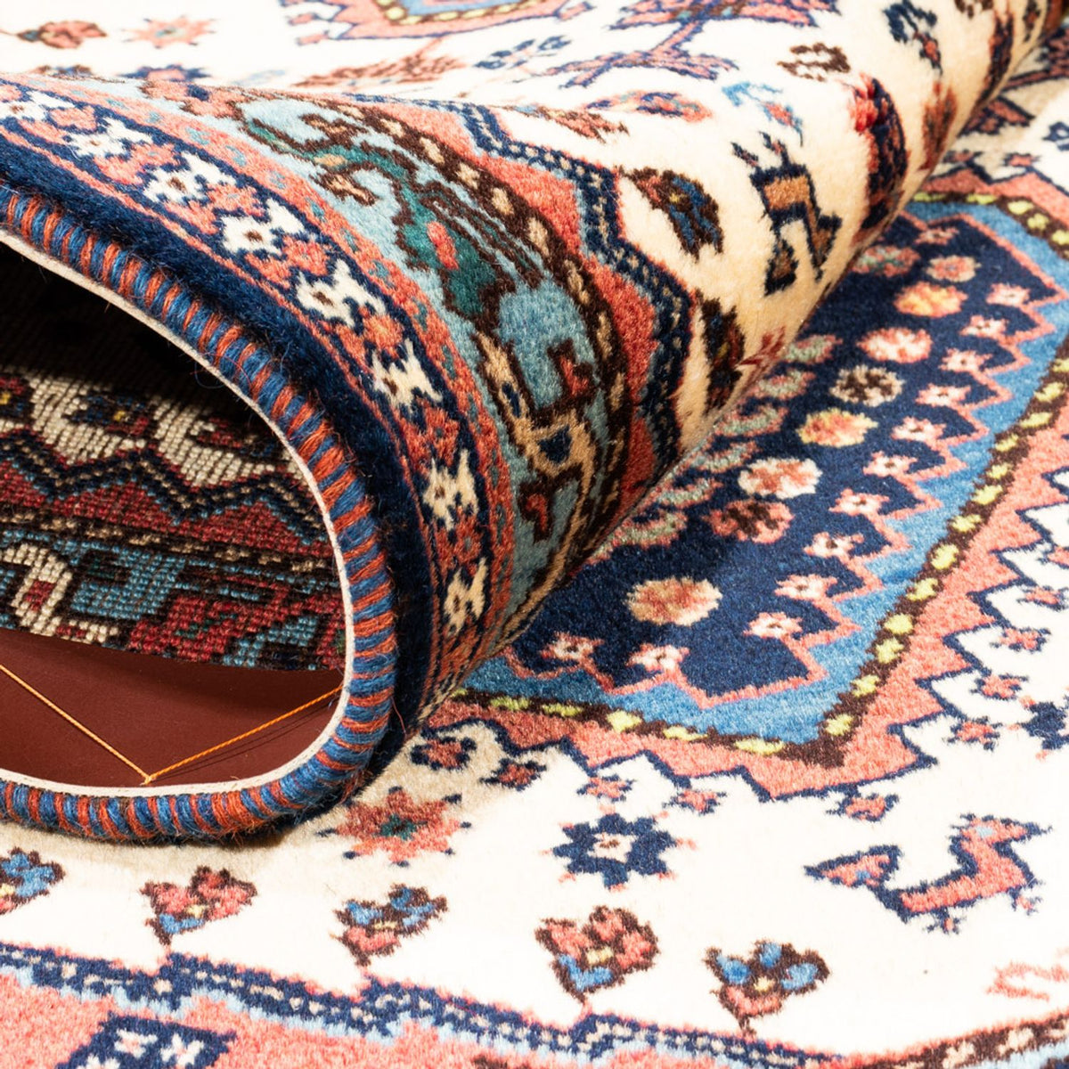 Perski dywan - Nomadyczny - 130 x 82 cm - kremowy