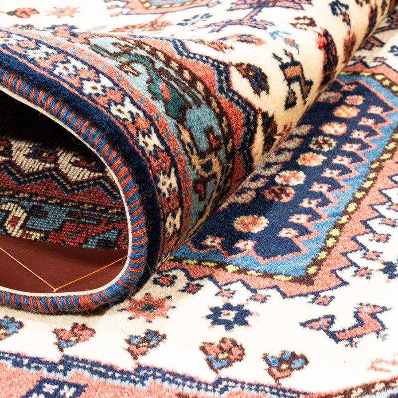 Perski dywan - Nomadyczny - 130 x 82 cm - kremowy