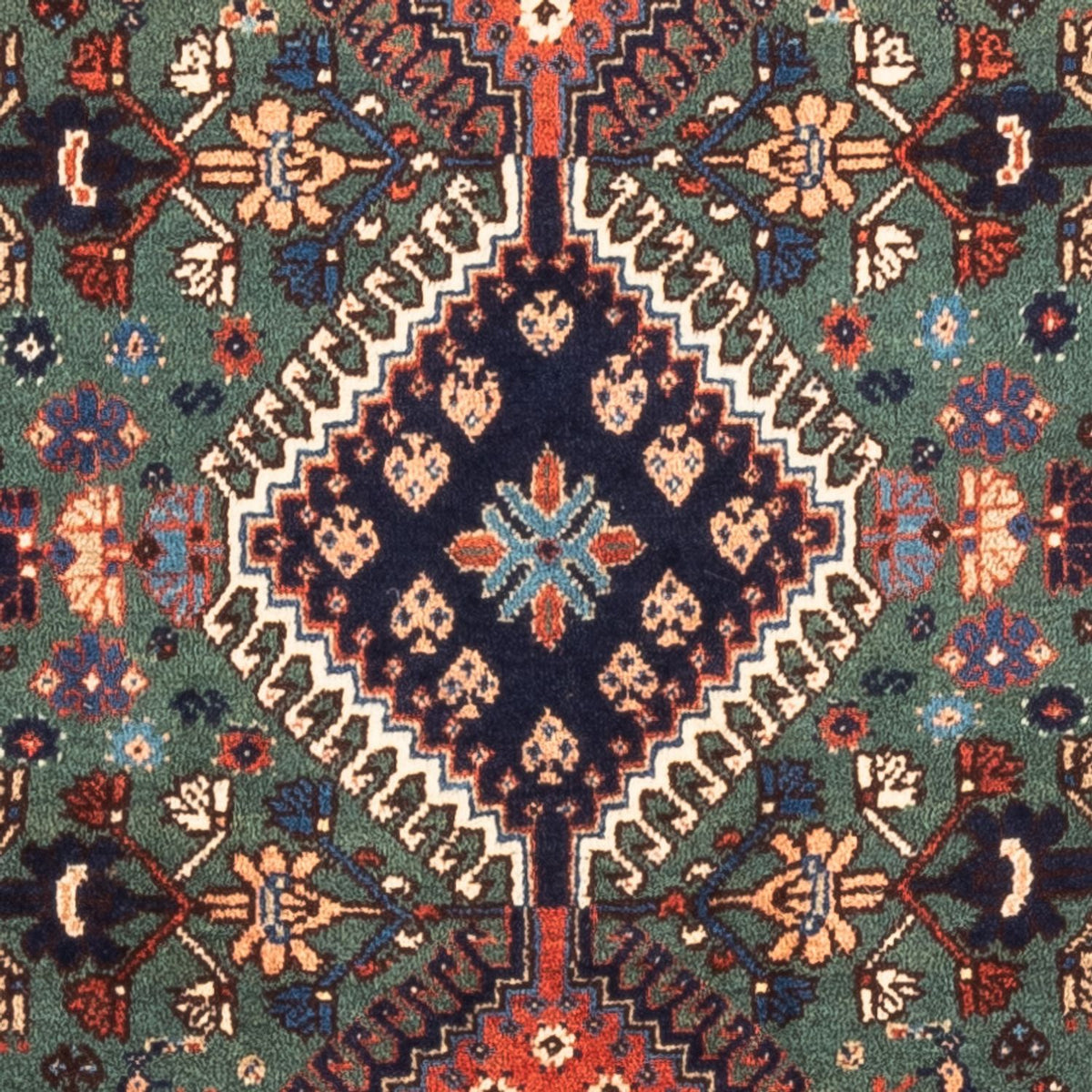 Perski dywan - Nomadyczny - 130 x 80 cm - zielona