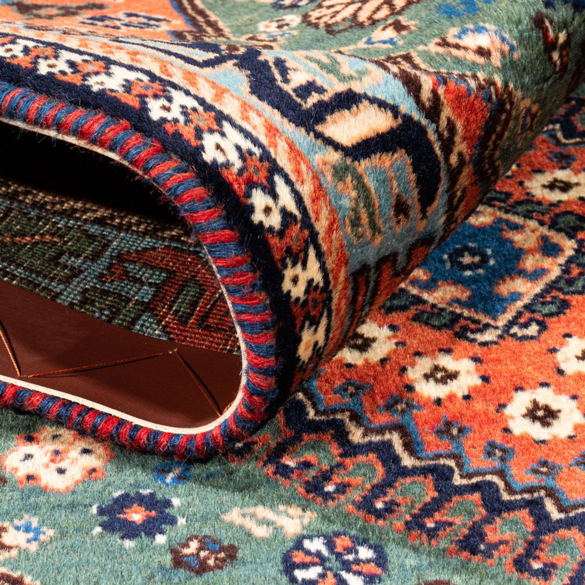 Perski dywan - Nomadyczny - 130 x 80 cm - zielona