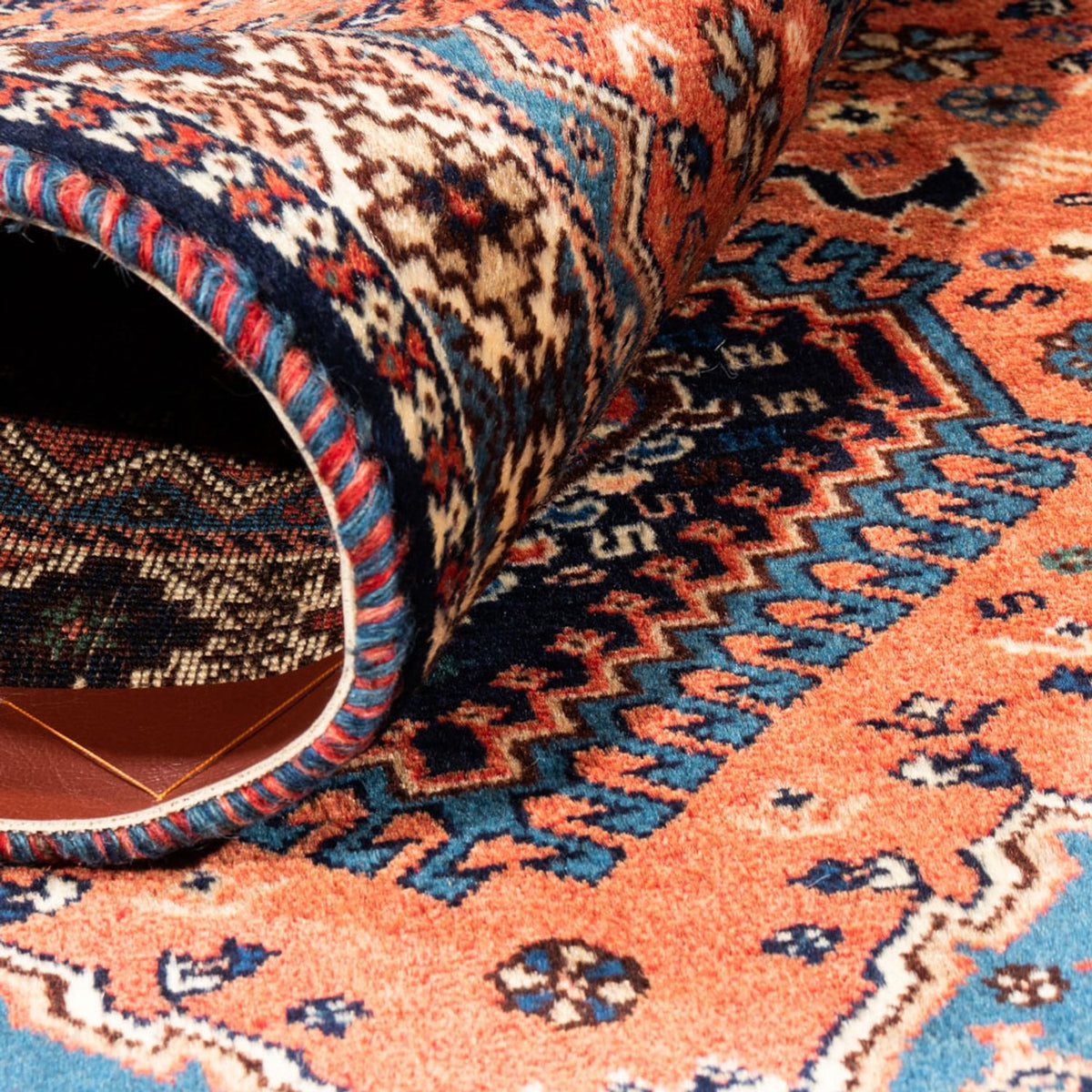 Perski dywan - Nomadyczny - 125 x 81 cm - czerwony