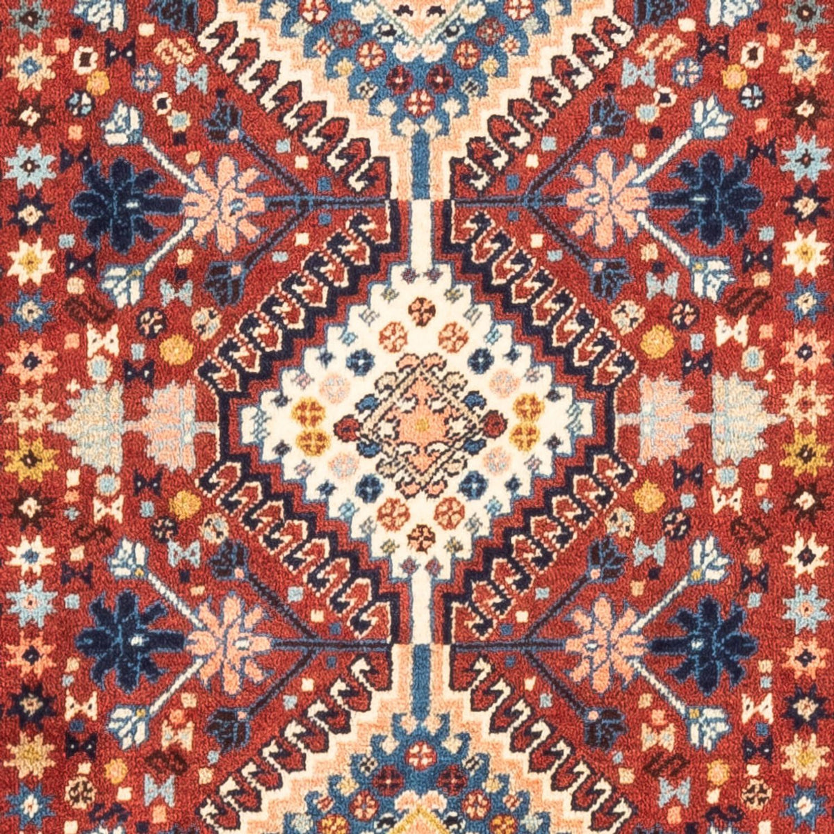 Perski dywan - Nomadyczny - 131 x 86 cm - czerwony