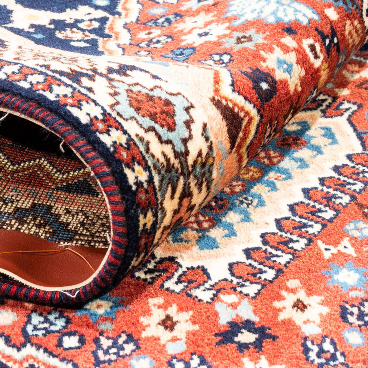 Perski dywan - Nomadyczny - 131 x 86 cm - czerwony