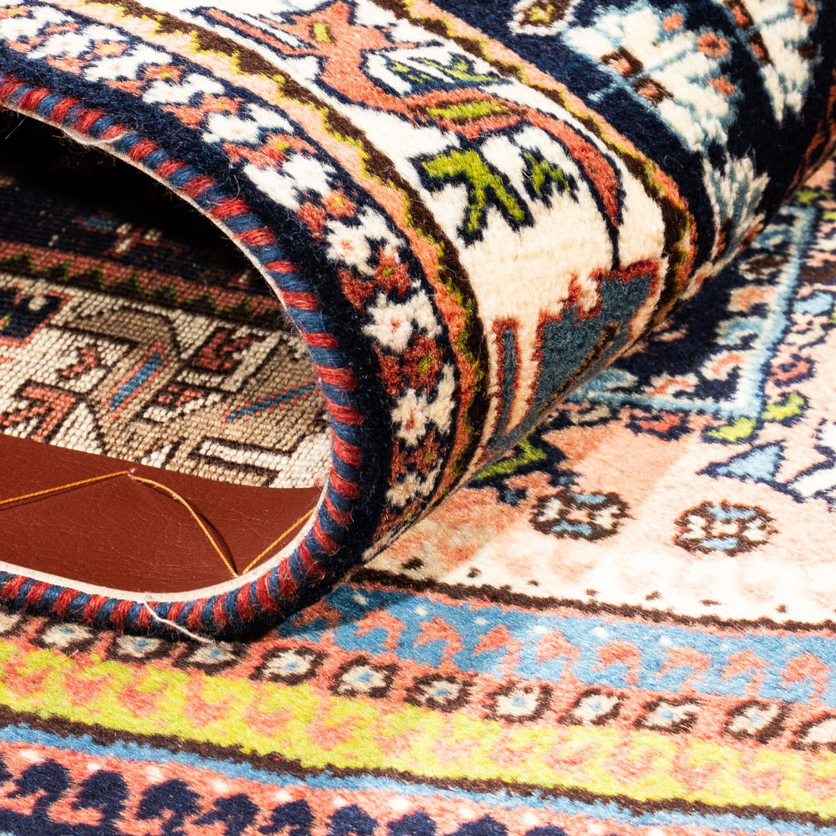 Biegacz Perski dywan - Nomadyczny - 198 x 80 cm - ciemnoniebieski