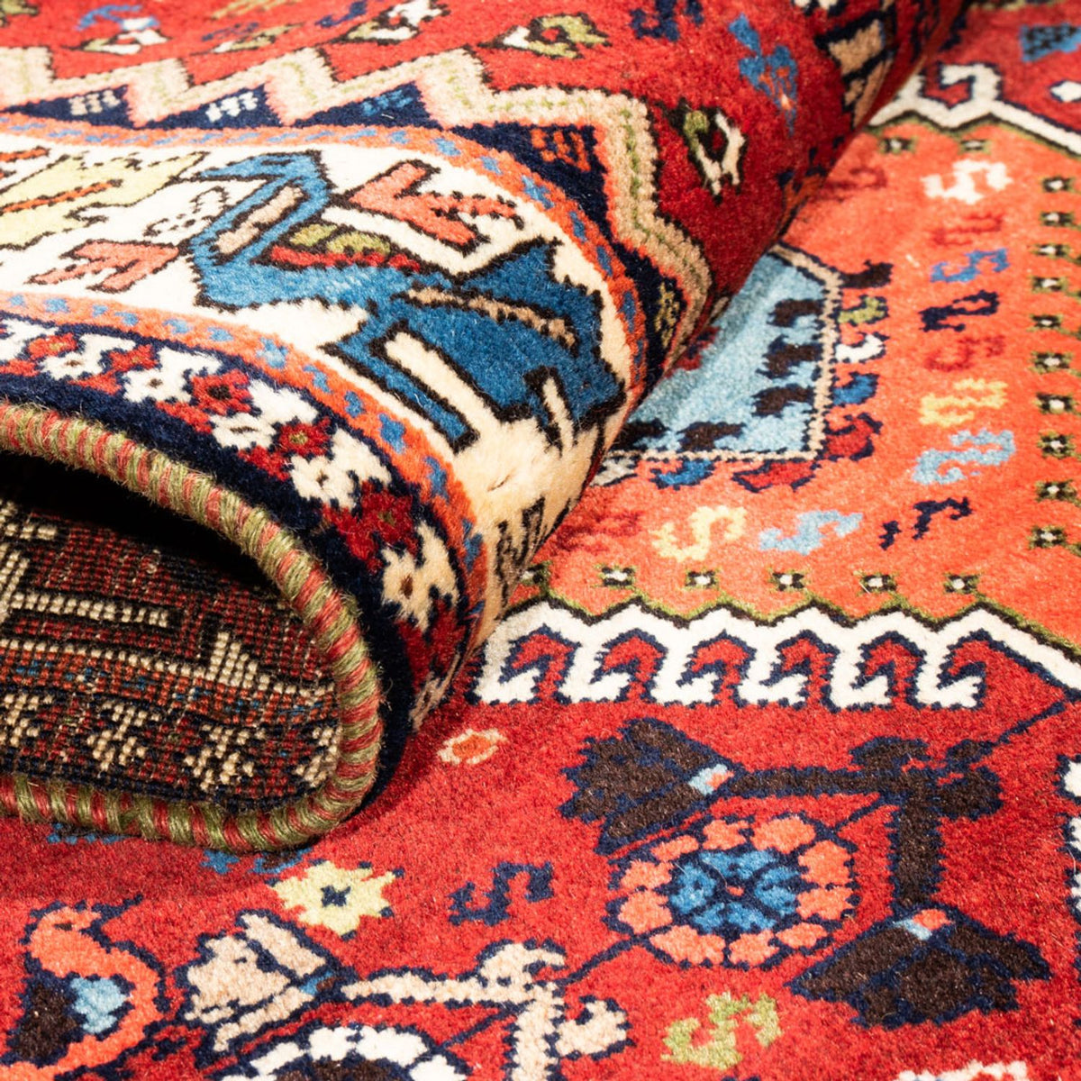 Biegacz Perski dywan - Nomadyczny - 196 x 80 cm - czerwony