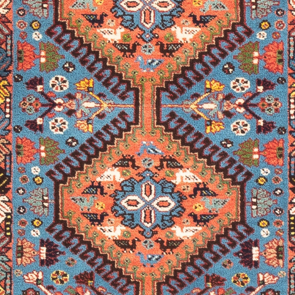 Biegacz Perski dywan - Nomadyczny - 200 x 60 cm - jasnoniebieski