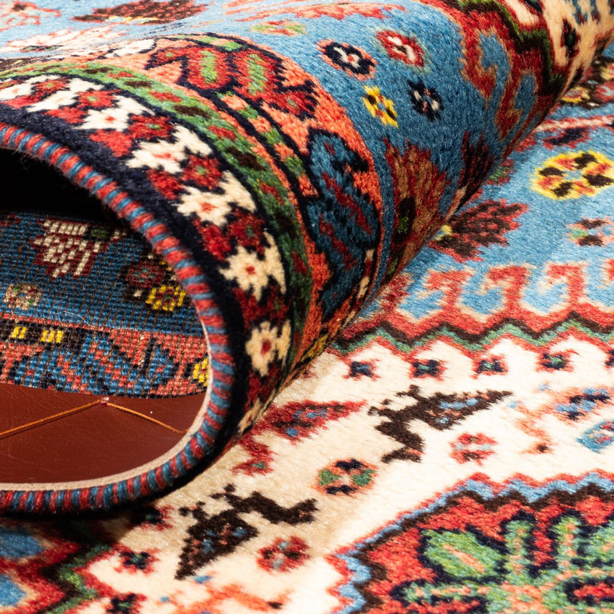 Biegacz Perski dywan - Nomadyczny - 200 x 60 cm - jasnoniebieski