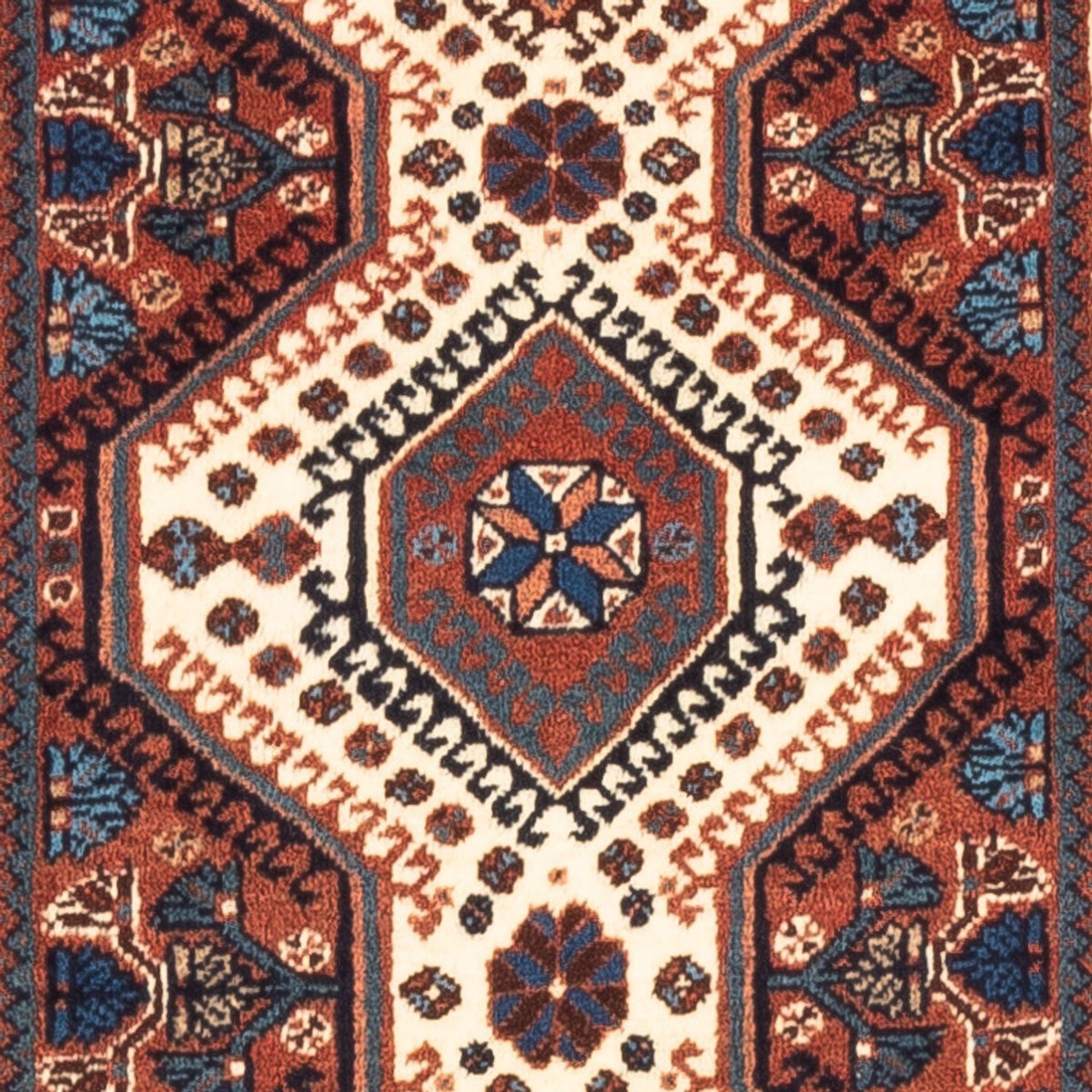 Biegacz Perski dywan - Nomadyczny - 190 x 85 cm - kremowy