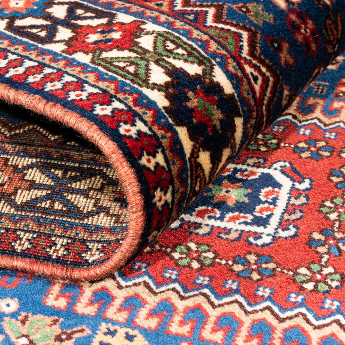 Biegacz Perski dywan - Nomadyczny - 196 x 80 cm - niebieski