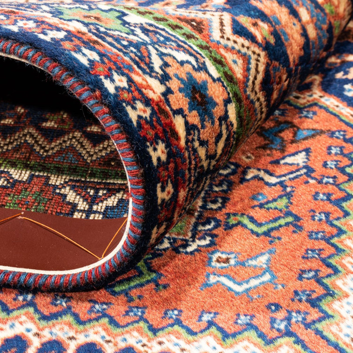 Biegacz Perski dywan - Nomadyczny - 204 x 80 cm - ciemnoniebieski