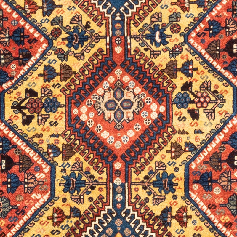 Perski dywan - Nomadyczny - 148 x 85 cm - żółty