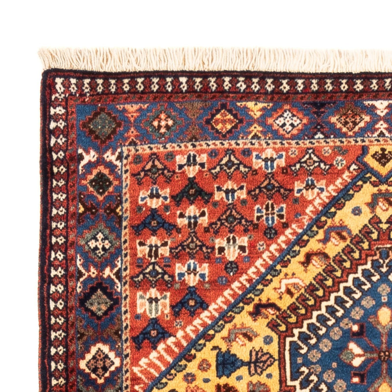 Perski dywan - Nomadyczny - 148 x 85 cm - żółty