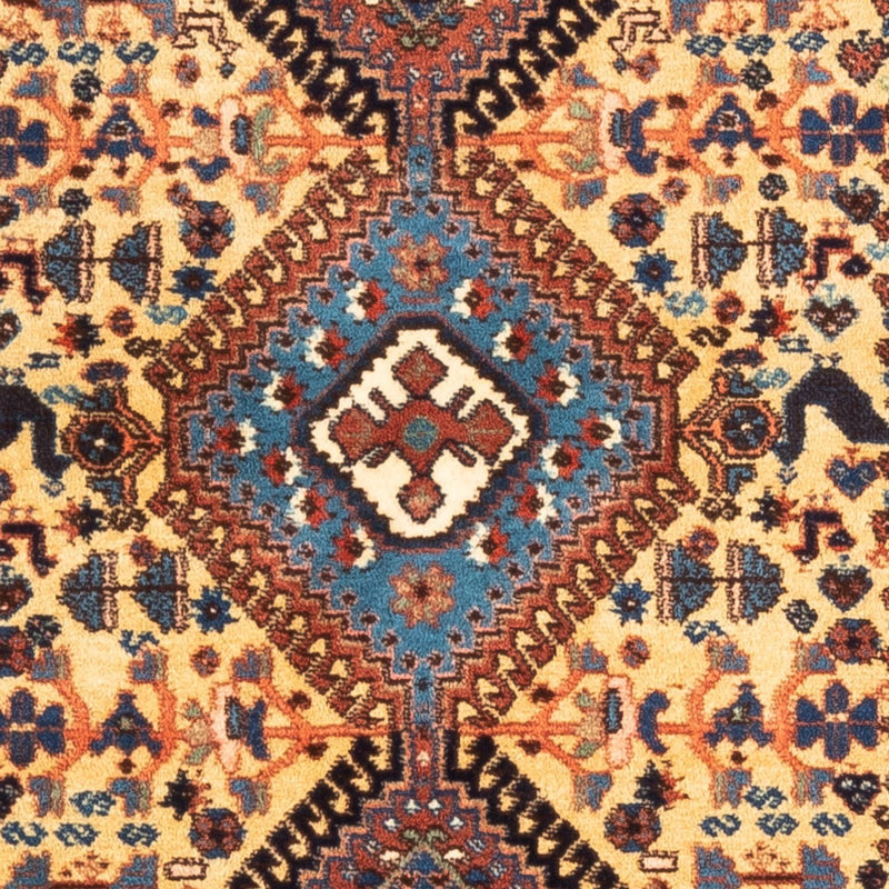 Perski dywan - Nomadyczny - 132 x 87 cm - żółty