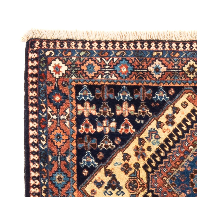 Perski dywan - Nomadyczny - 132 x 87 cm - żółty