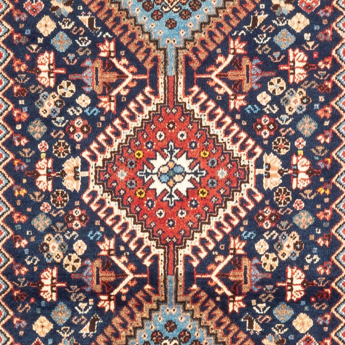 Perski dywan - Nomadyczny - 124 x 78 cm - ciemnoniebieski