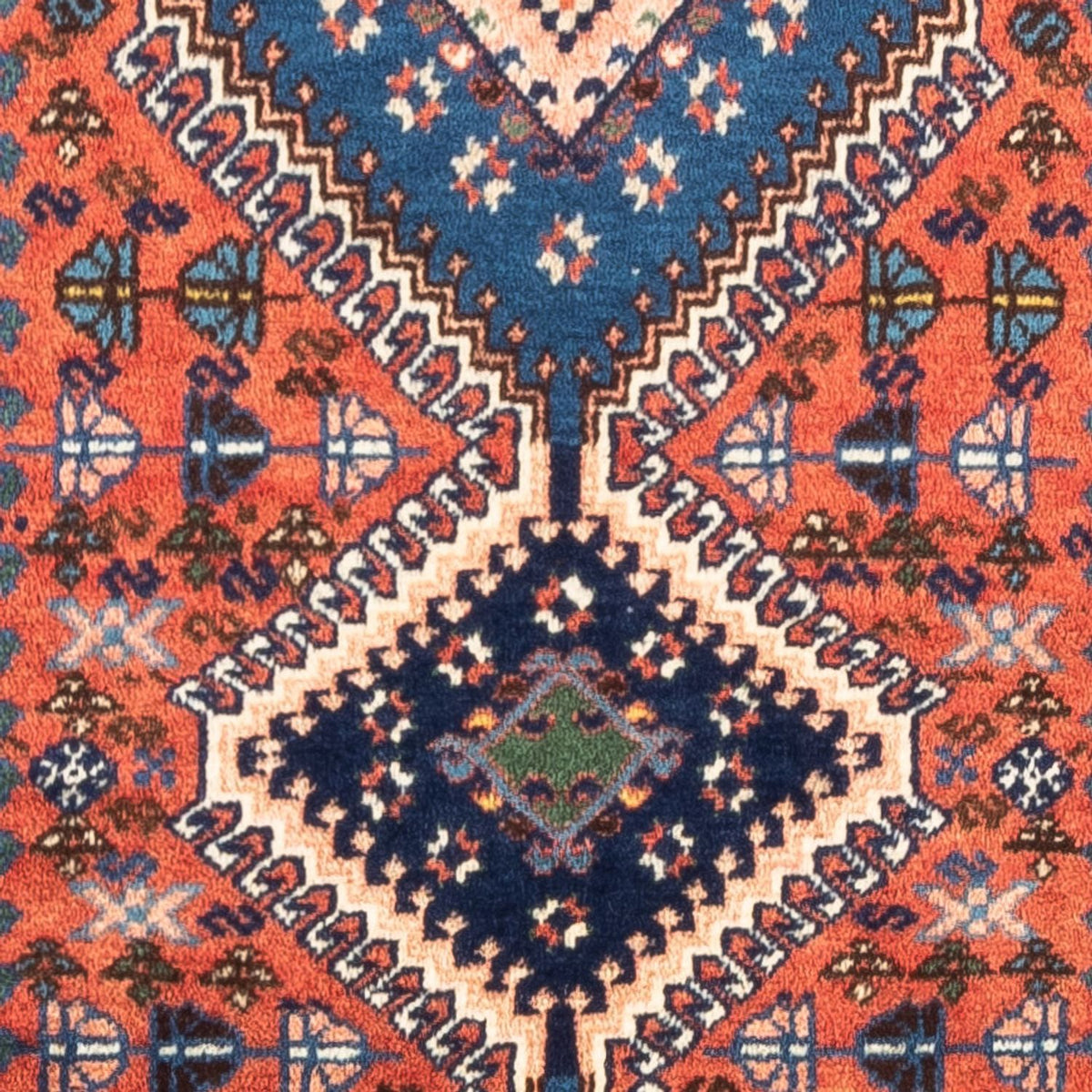 Perski dywan - Nomadyczny - 135 x 85 cm - czerwony