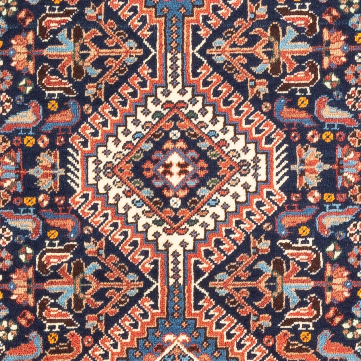 Perski dywan - Nomadyczny - 125 x 80 cm - ciemnoniebieski