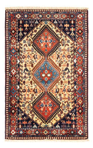 Perski dywan - Nomadyczny - 130 x 84 cm - kremowy