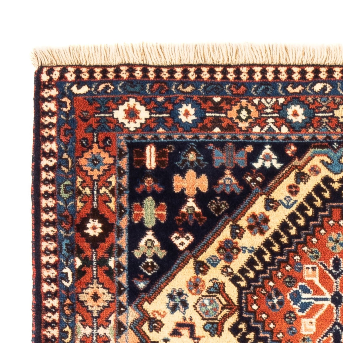 Perski dywan - Nomadyczny - 130 x 84 cm - kremowy