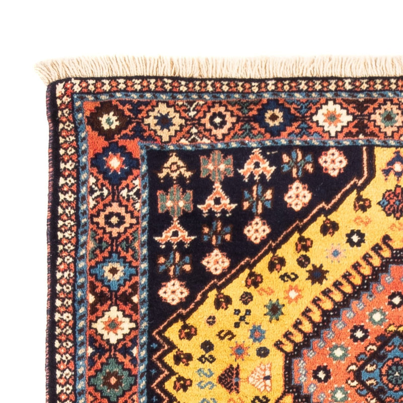 Perski dywan - Nomadyczny - 133 x 82 cm - żółty