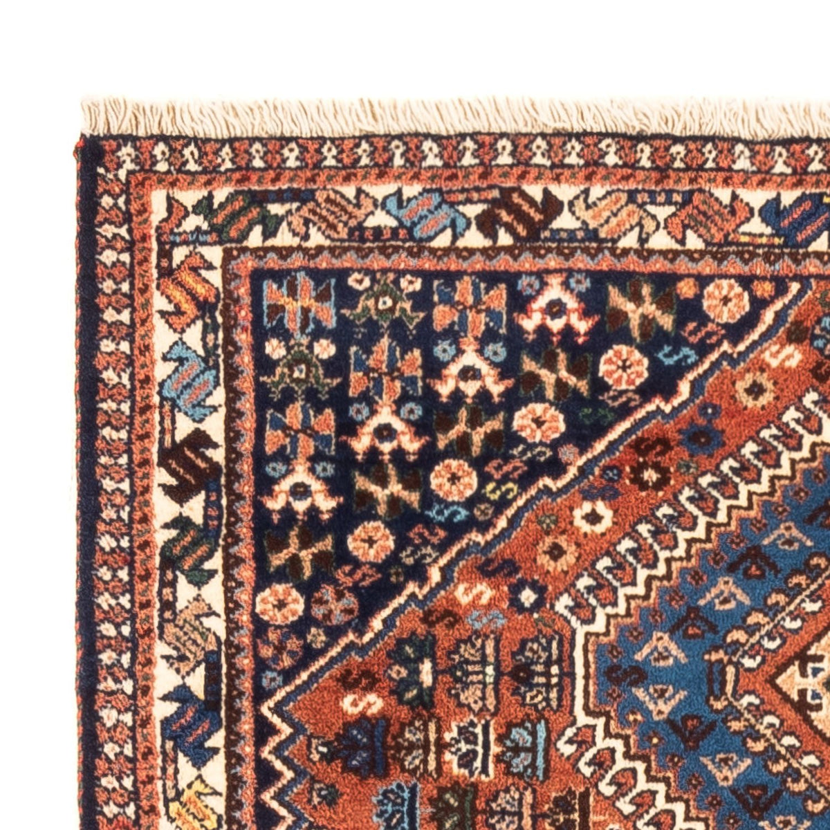 Perski dywan - Nomadyczny - 125 x 84 cm - czerwony