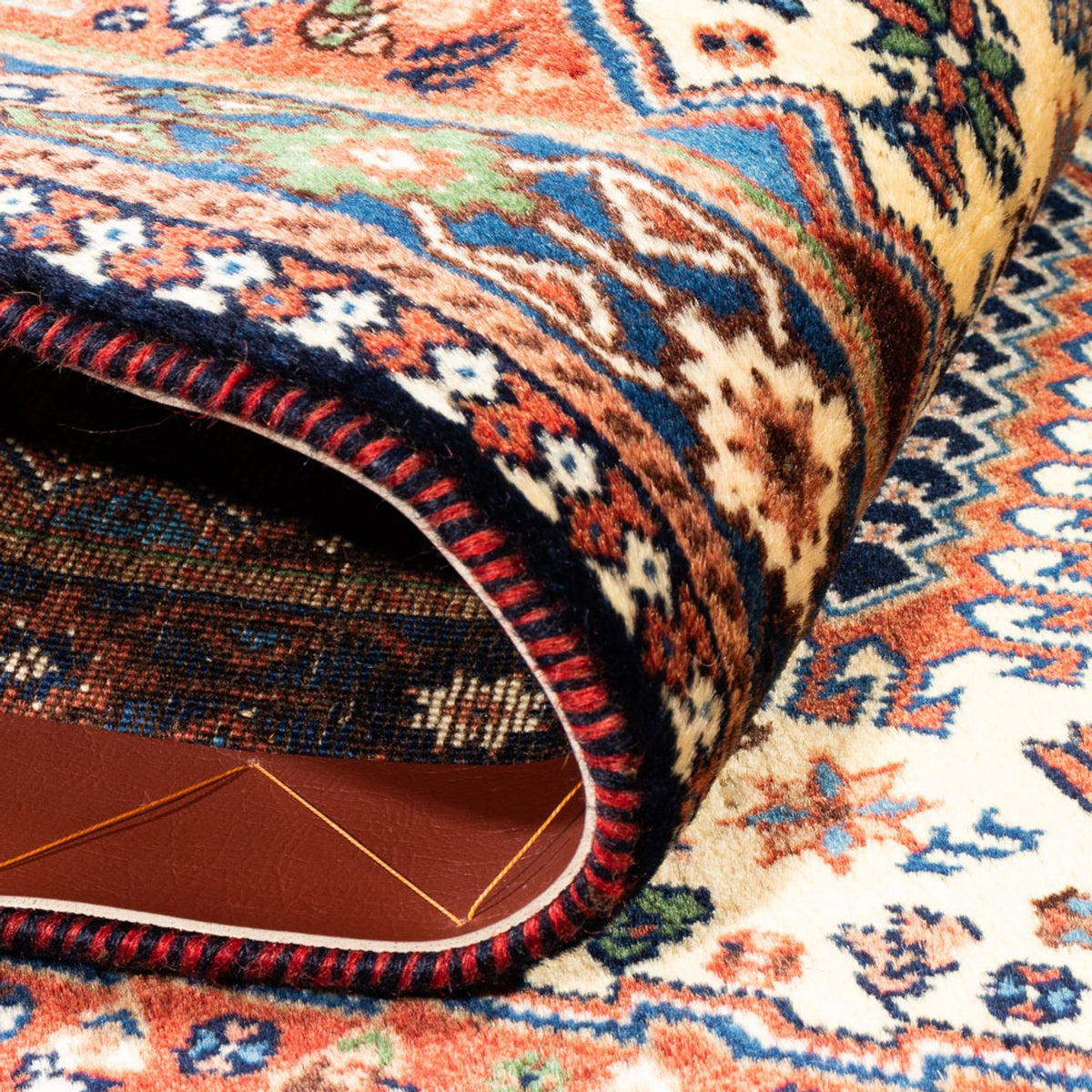 Perski dywan - Nomadyczny - 130 x 80 cm - kremowy