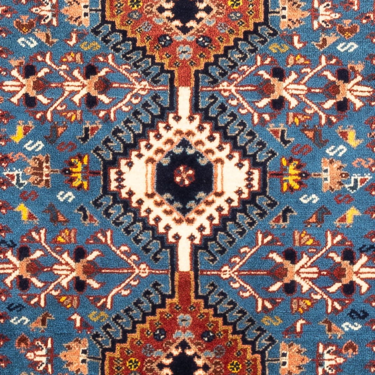 Perski dywan - Nomadyczny - 122 x 83 cm - niebieski