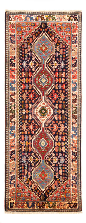 Biegacz Perski dywan - Nomadyczny - 207 x 80 cm - ciemnoniebieski