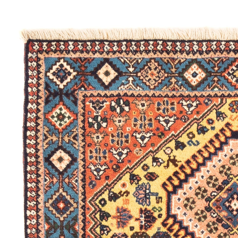 Perski dywan - Nomadyczny - 123 x 83 cm - żółty