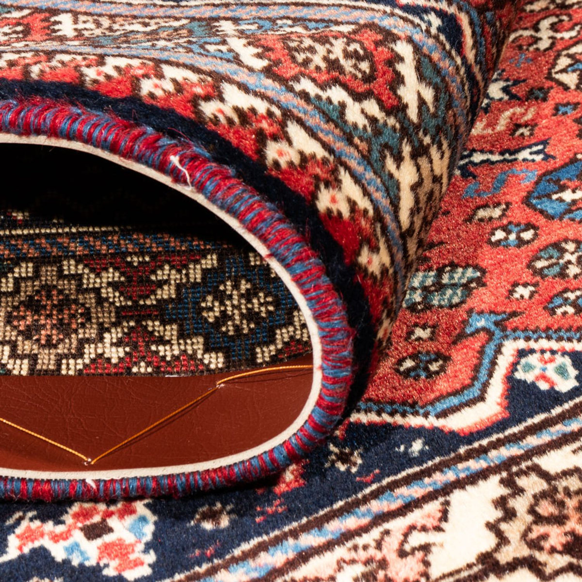 Perski dywan - Nomadyczny - 132 x 83 cm - czerwony