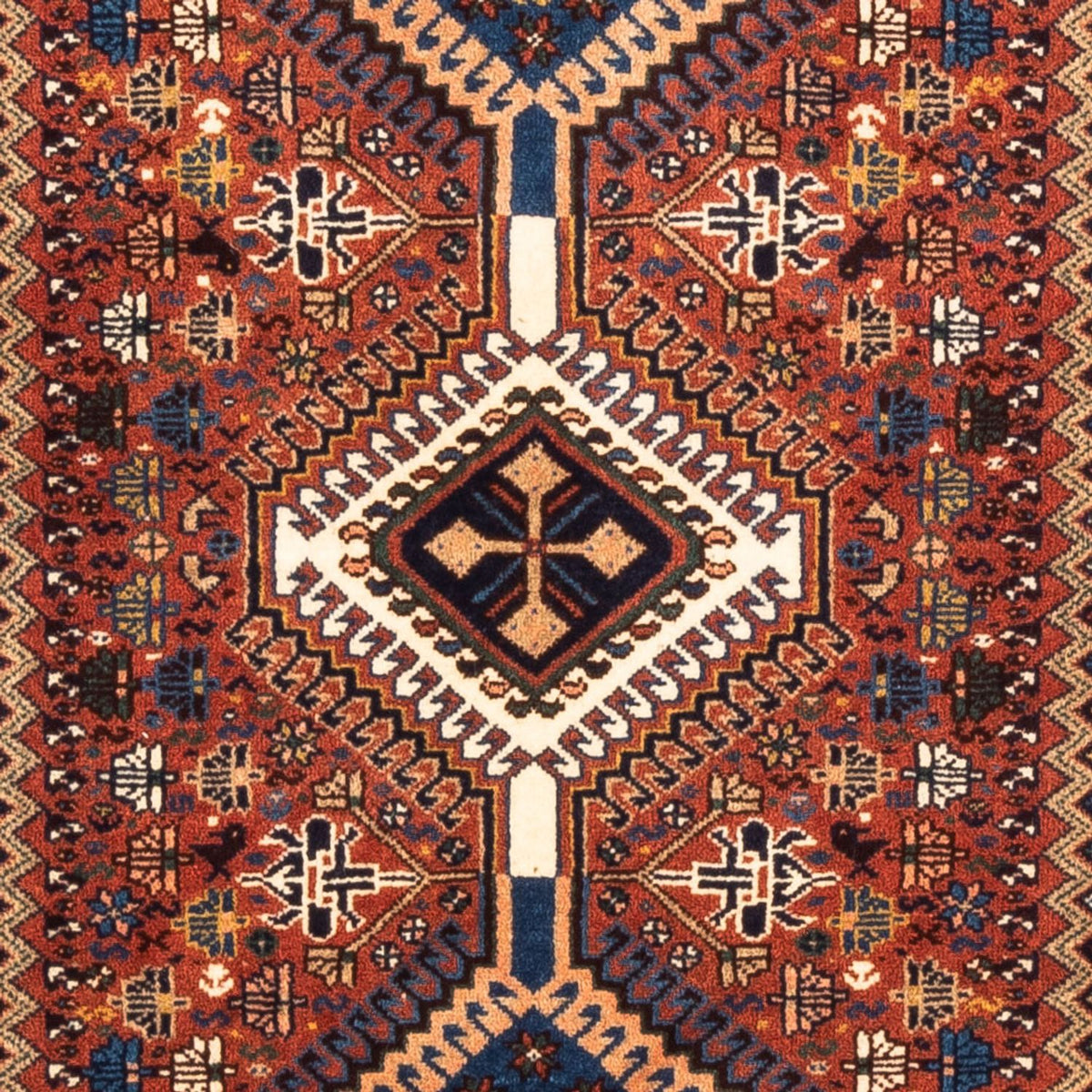 Perski dywan - Nomadyczny - 137 x 80 cm - czerwony